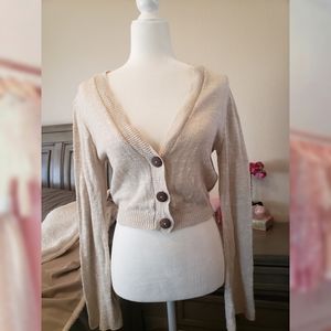 Crop Long Sleeve Cardigan